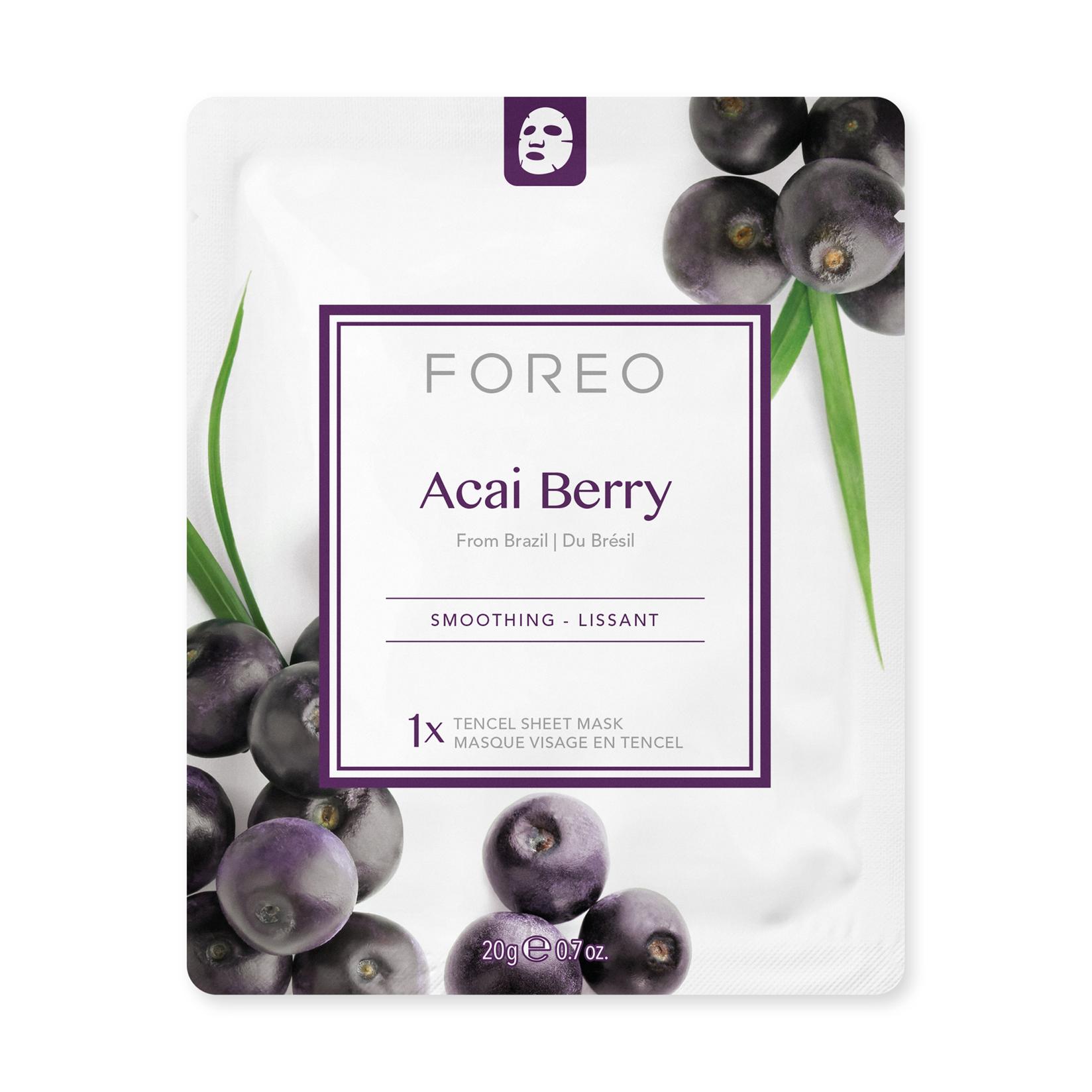 FOREO Farm To Face Sheet Mask - Acai Berry x3 sheet maska za lice