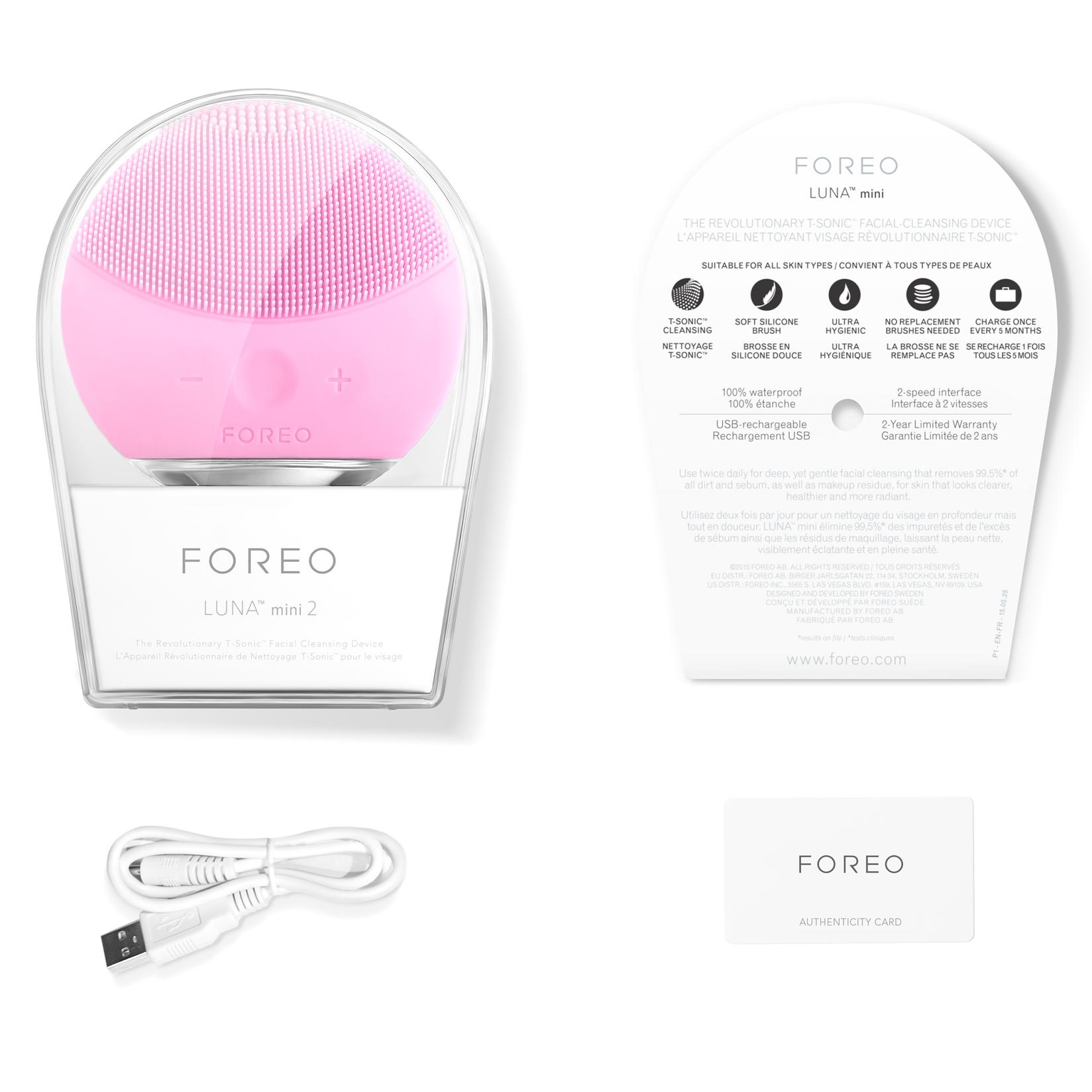 Selected image for FOREO LUNA Mini 2 Pearl Pink sonični uređaj za čišćenje lica za sve tipove kože