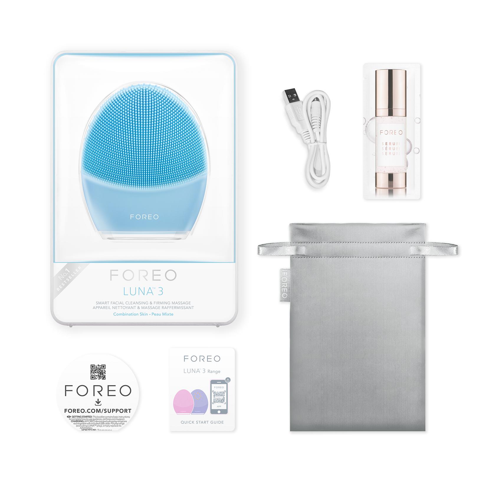 Selected image for FOREO LUNA 3 pametni sonični uređaj i masažer za čišćenje lica za kombinovanu kožu