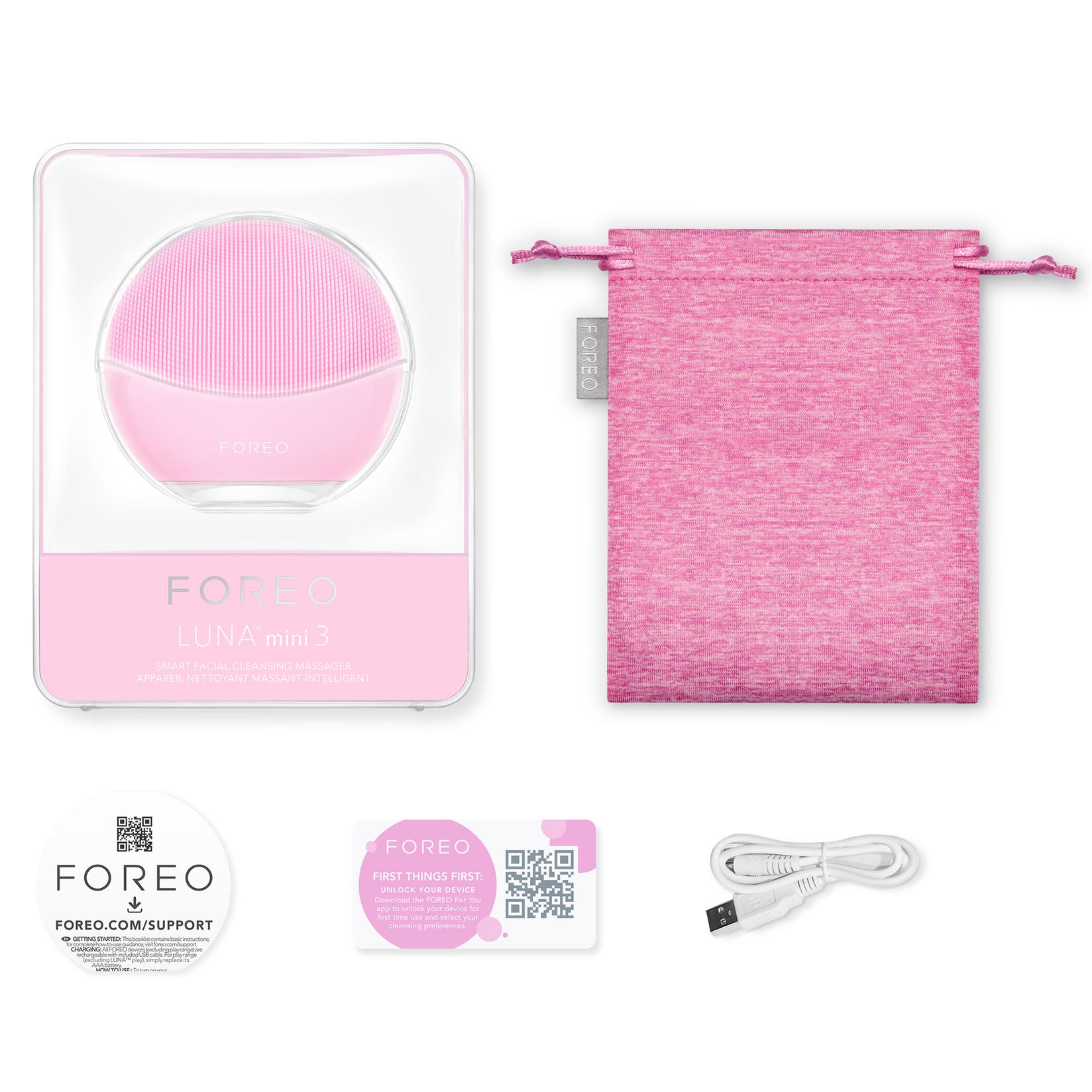 Selected image for FOREO LUNA mini 3 Pearl Pink pametni sonični uređaj za čišćenje lica za sve tipove kože