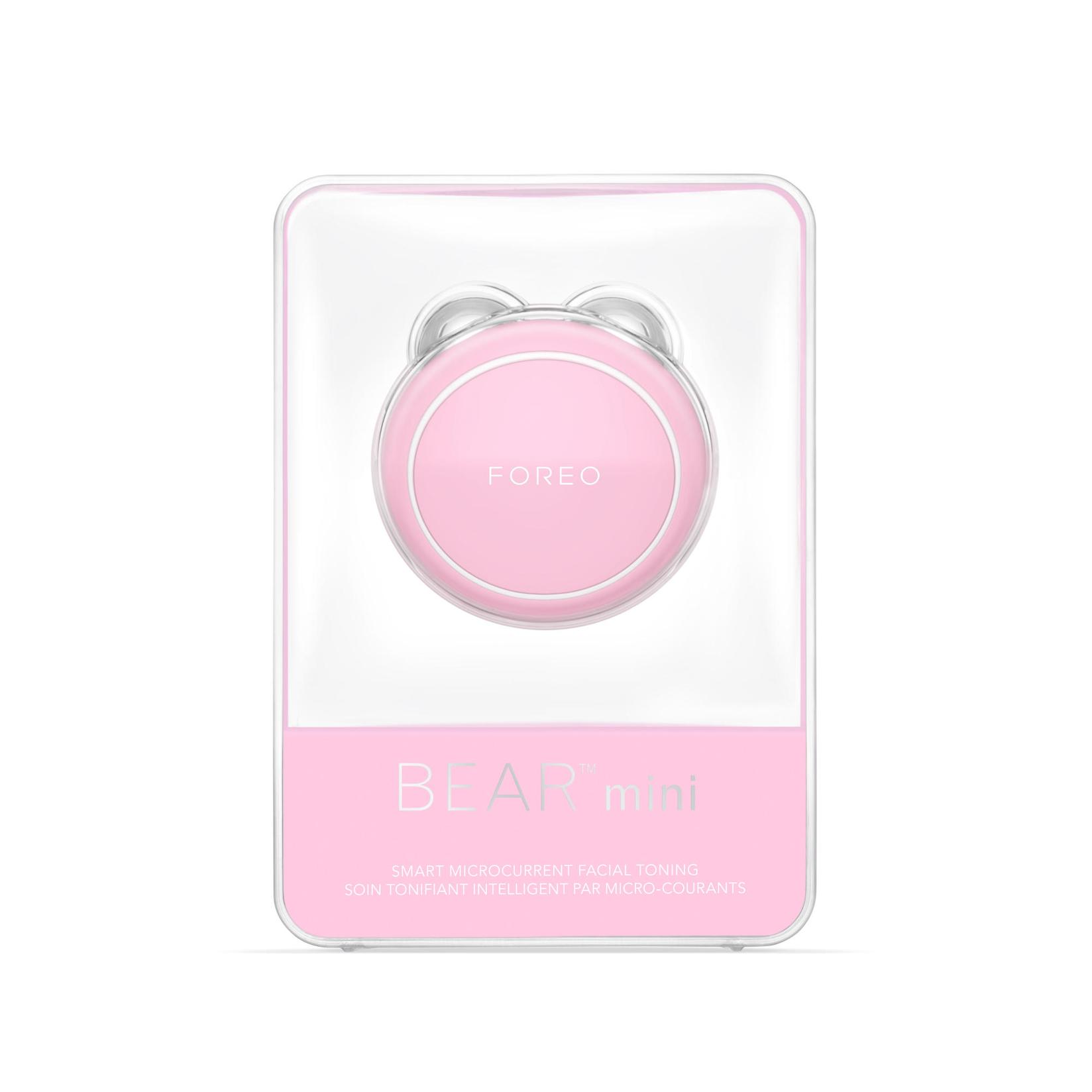 Slike FOREO BEAR Mini Pearl Pink mikrostrujni uređaj za učvršćivanje kože lica