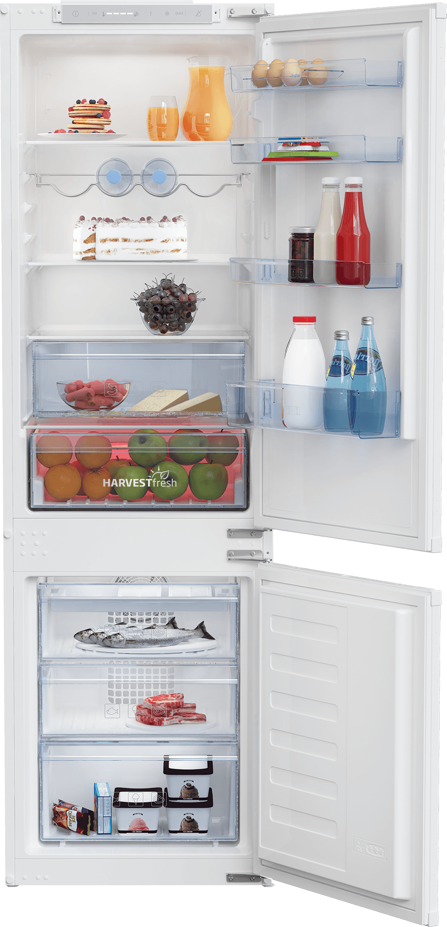 Selected image for Beko BCHA275E4SN Kombinovani frižider, 255 l, Zona svežine