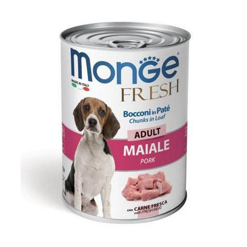 MONGE Vlažna hrana za odrasle pse Fresh - Svinjetina 400g