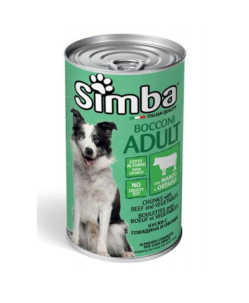 SIMBA Vlažna hrana za pse u konzervi - Govedina i Povrće 1230g