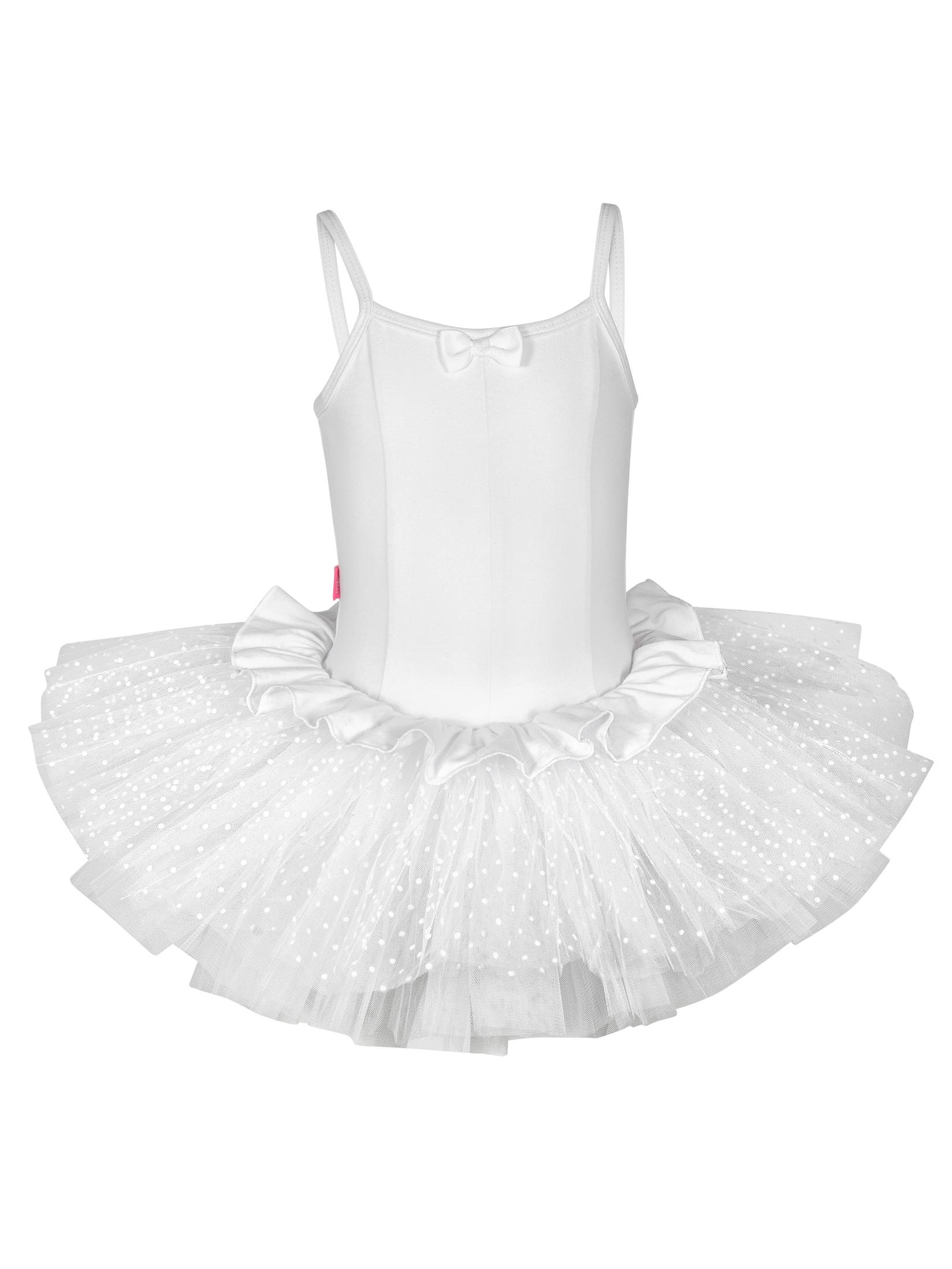 GALA UNIQ Triko sa suknjom za balet za devojčice 1609W beli