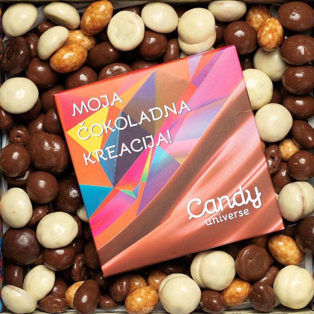 Selected image for CANDY UNIVERSE Mlečni čokoladni haos 900g
