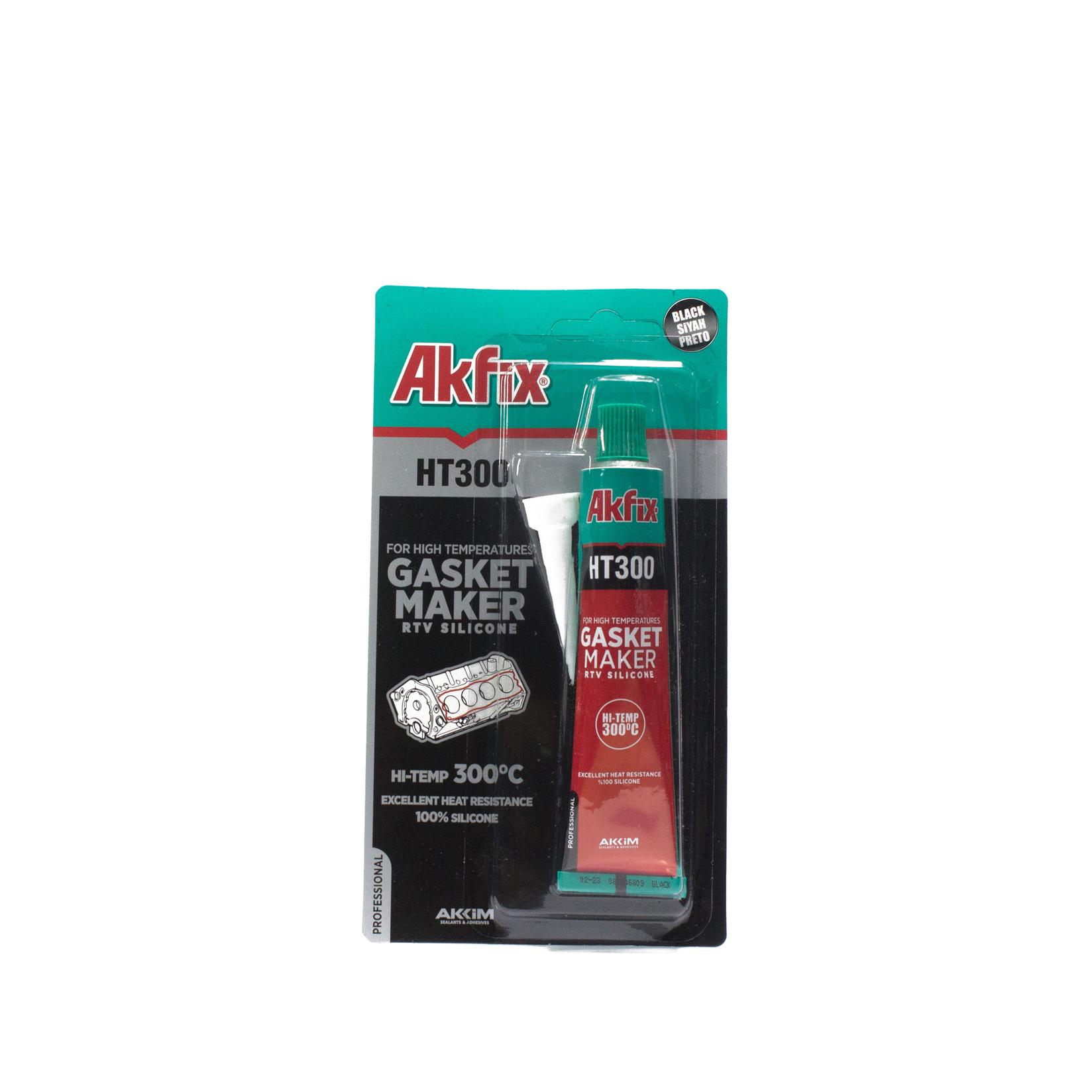 AKFIX Silikon za visoke temperature 50 ml crni