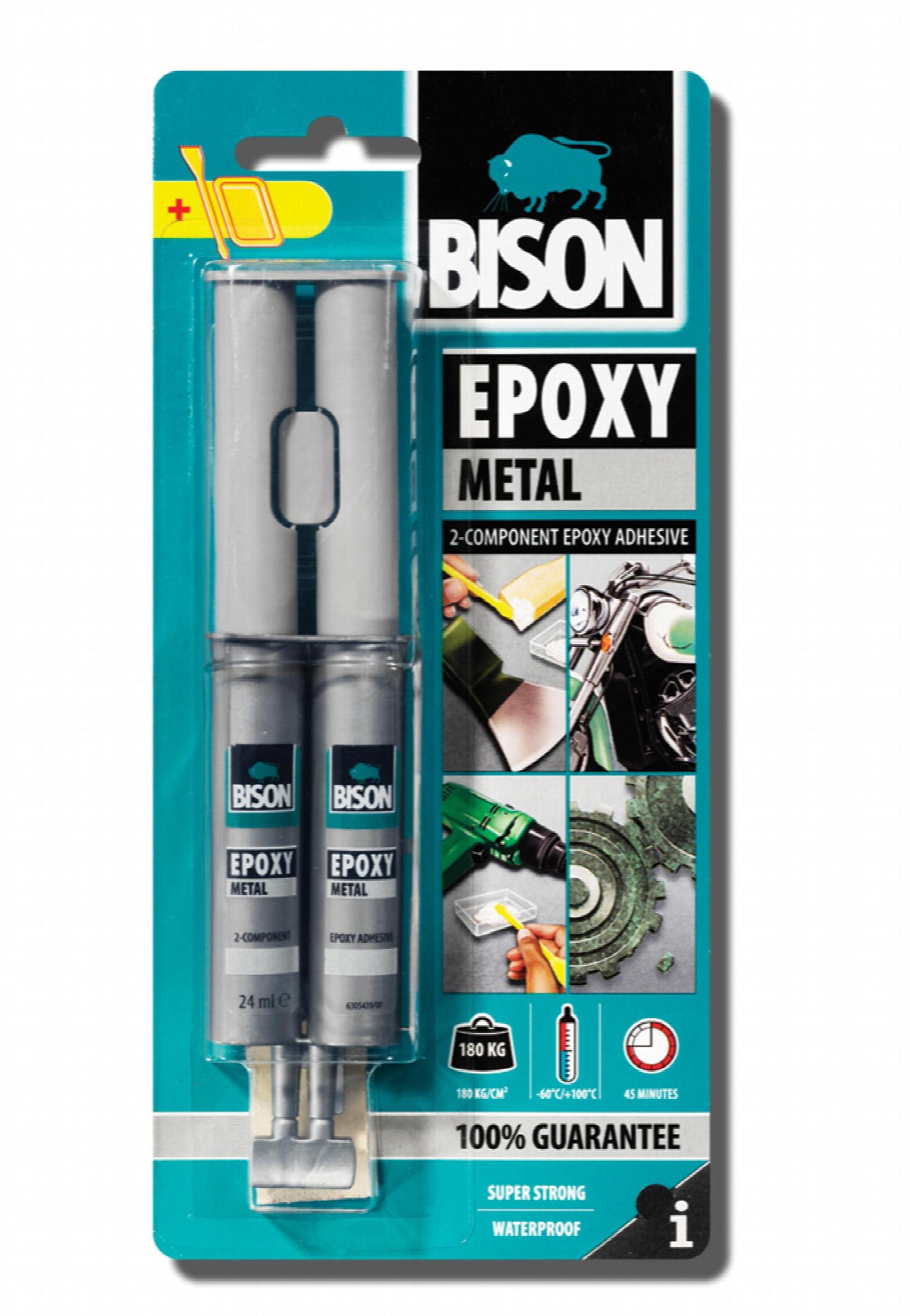 BISON Dvokomponentni lepak Epoxy Metal 24 ml 153100