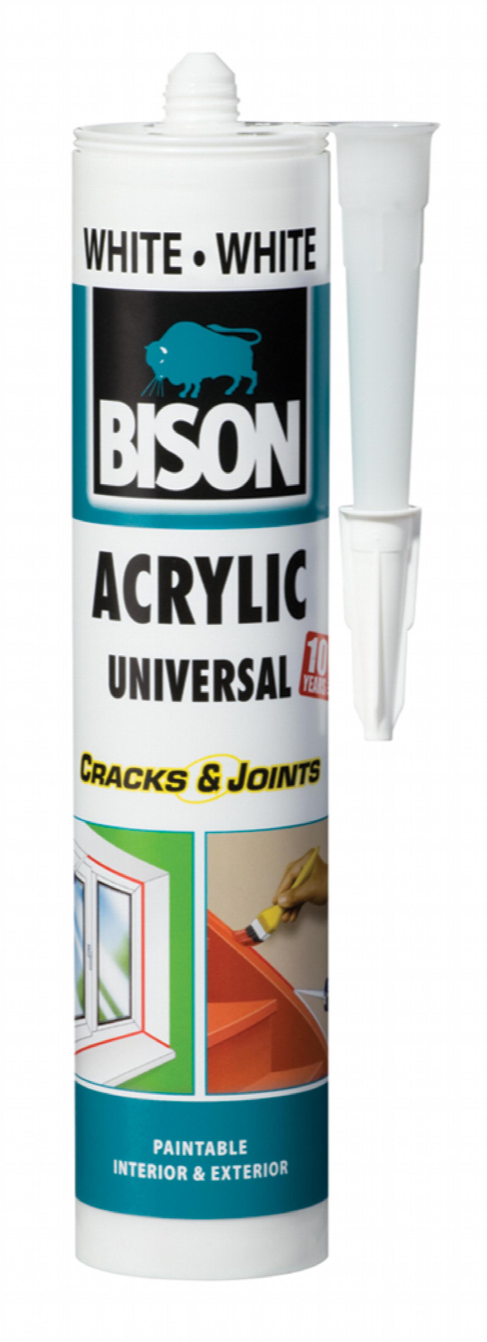 Selected image for BISON Silikon Acrylic Universal White 300 ml 144283