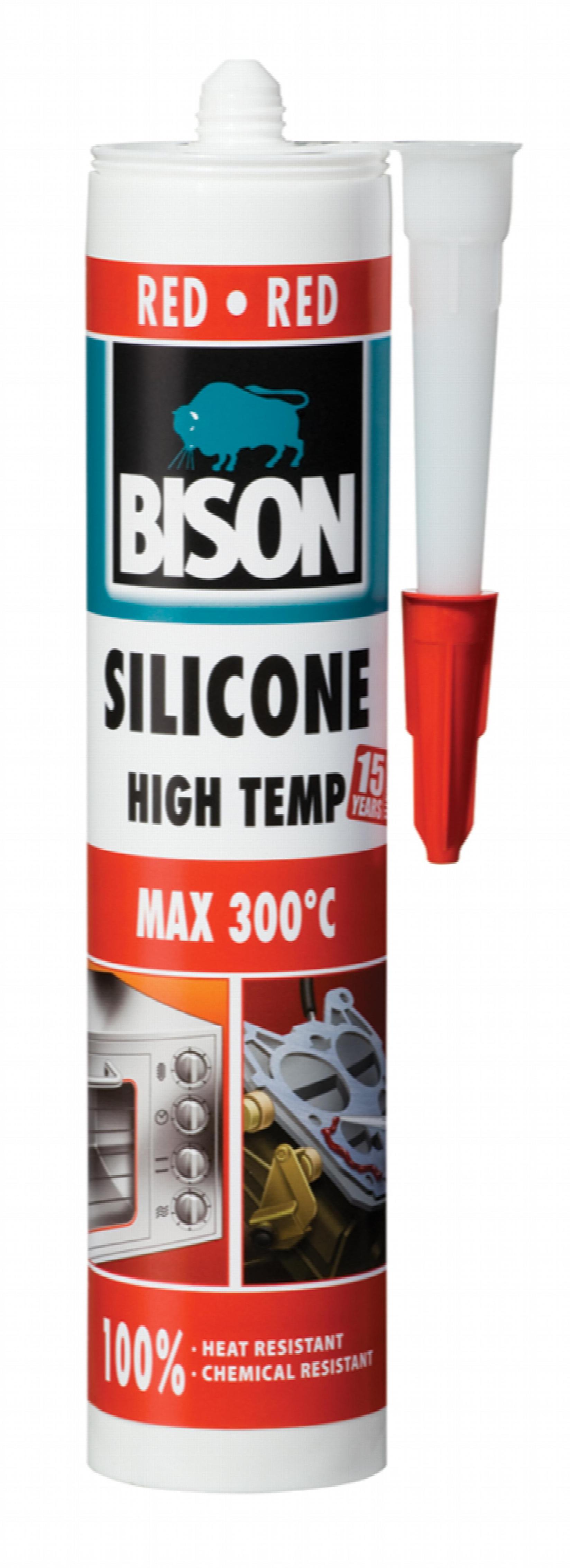Selected image for BISON Silikon Silicone High Temperature Red 280 ml 144245