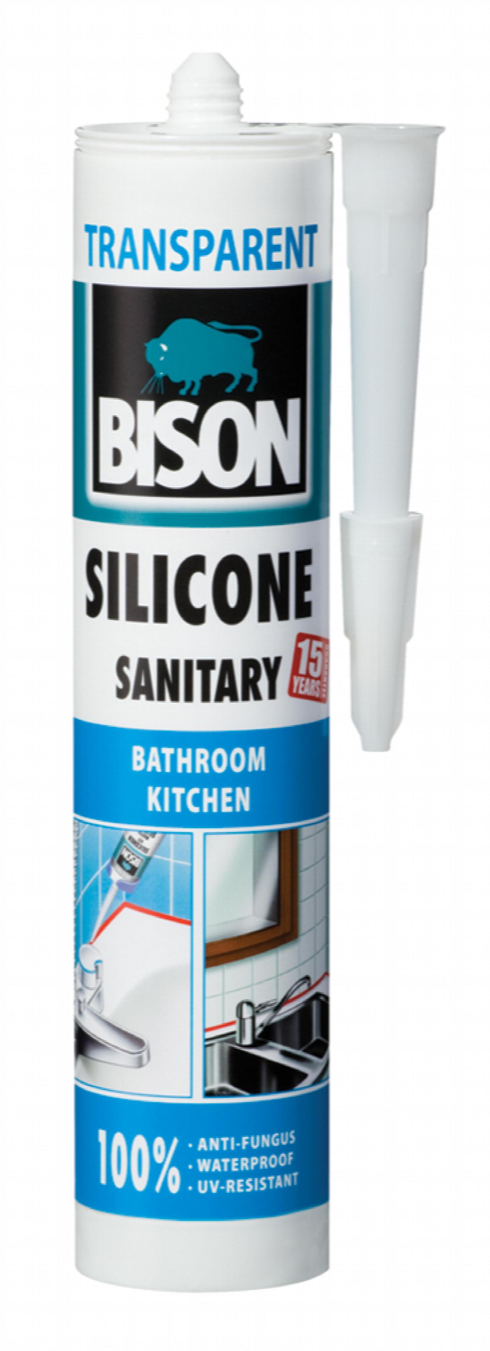 BISON Silikon Silicone Sanitary Trans 280 ml 144009