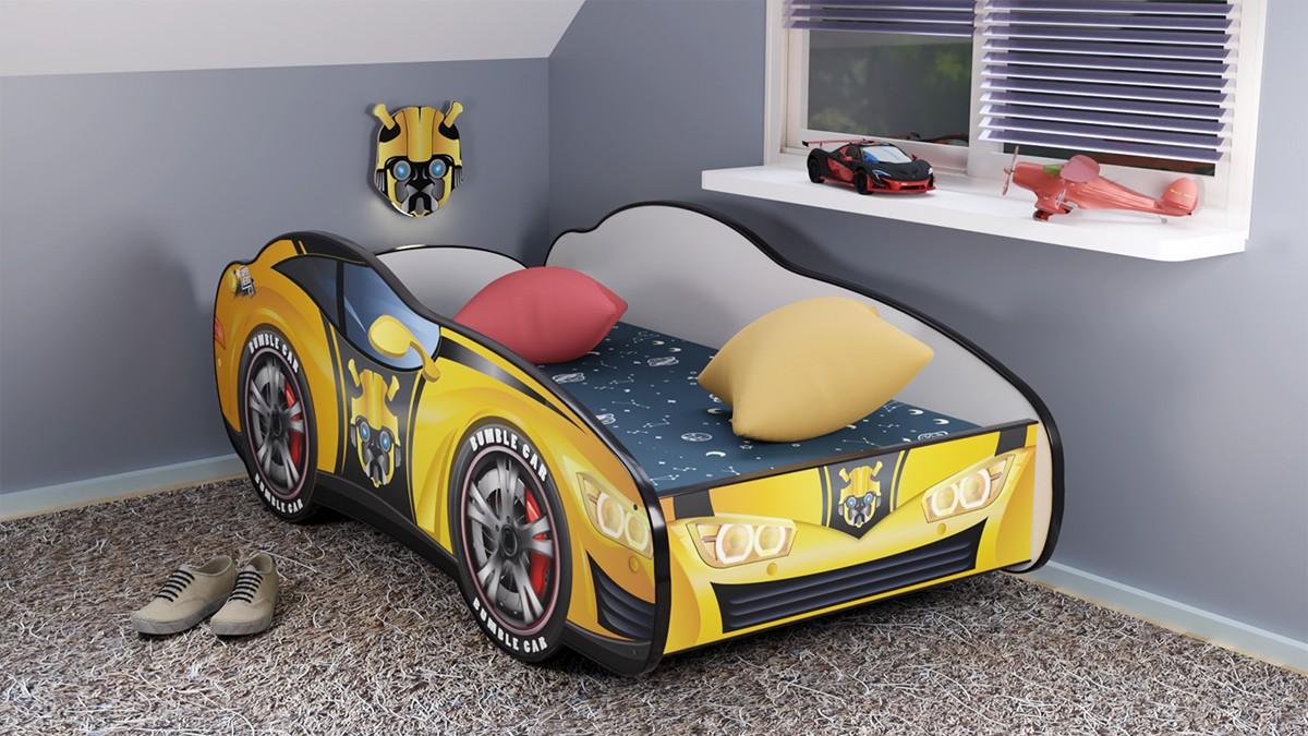 Selected image for RACING CAR Dečiji krevet trkački auto Bumble Car 160x80cm šareni