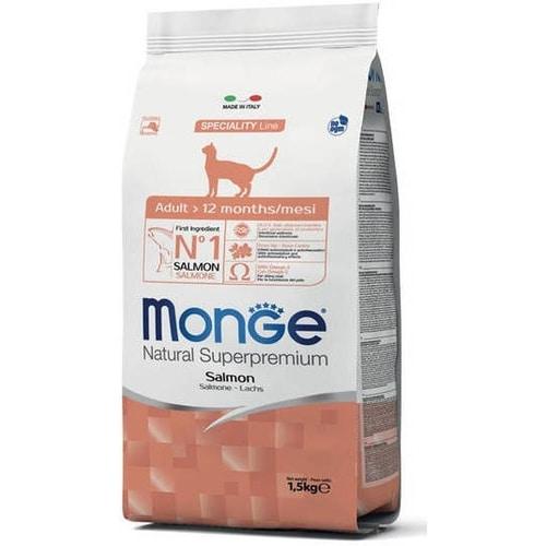 MONGE Granule za mačke Adult - losos 33/14 1.5kg