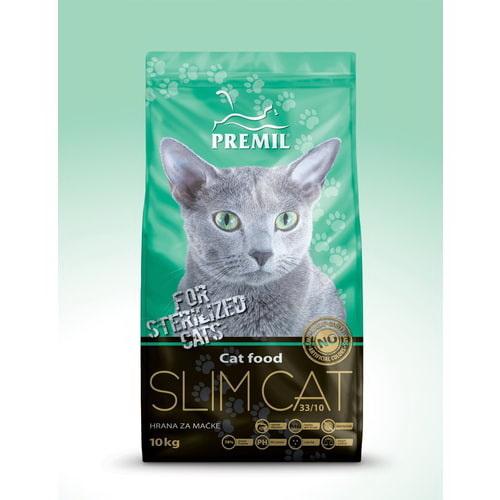 PREMIL Granule za sterilisane mačke SLIM 33/10 10kg