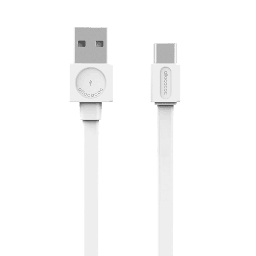 ALLOCACOC DESIGNNEST Flat USB kabl USB-C 10453WT/USBCBC beli