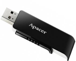 APACER USB flash 3.0 64GB AH350 crni