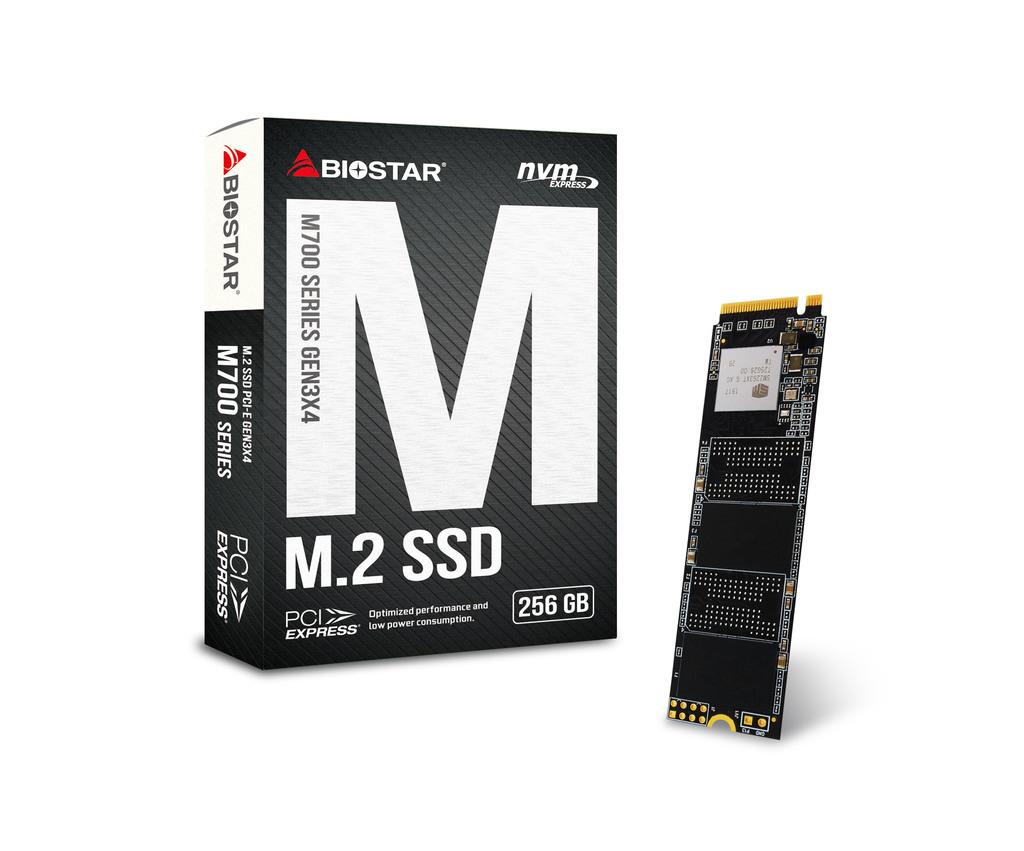 BIOSTAR SSD M.2 NVMe 256GB M720 3350 MB/s/1300 MB/s M720256GB