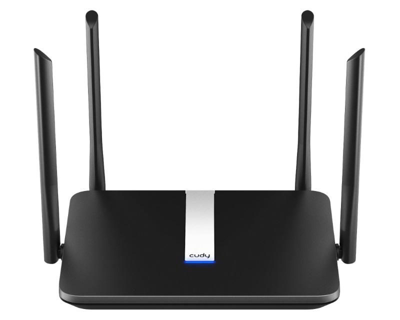 Selected image for CUDY Wi-Fi VPN ruter WR2100 WiFi Gigabit OpenWRT crni