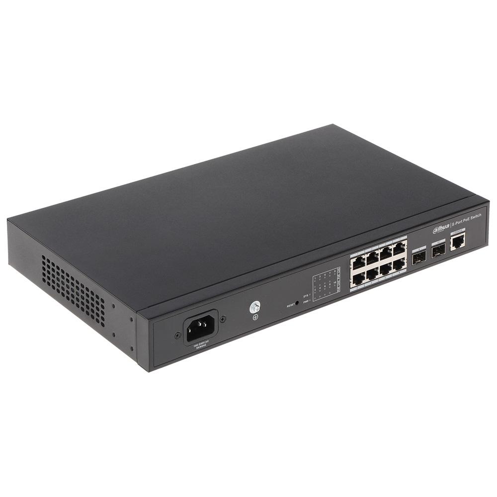 DAHUA Switch PoE 8-portni gigabitni layer 2 upravljivi PFS4210-8GT-150