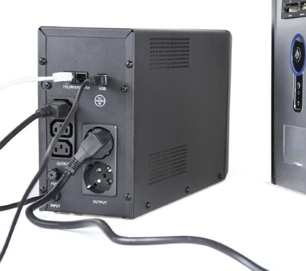 Selected image for GEMBIRD UPS sa stabilizatorom 2000VA (1200W ) LCD EG-UPS-035 crni