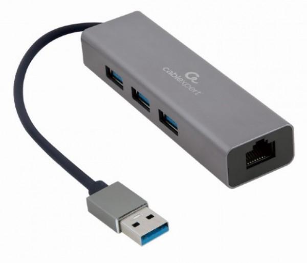 GEMBIRD USB 3.0 AM Gigabit network adapter A-AMU3-LAN-01 sivi