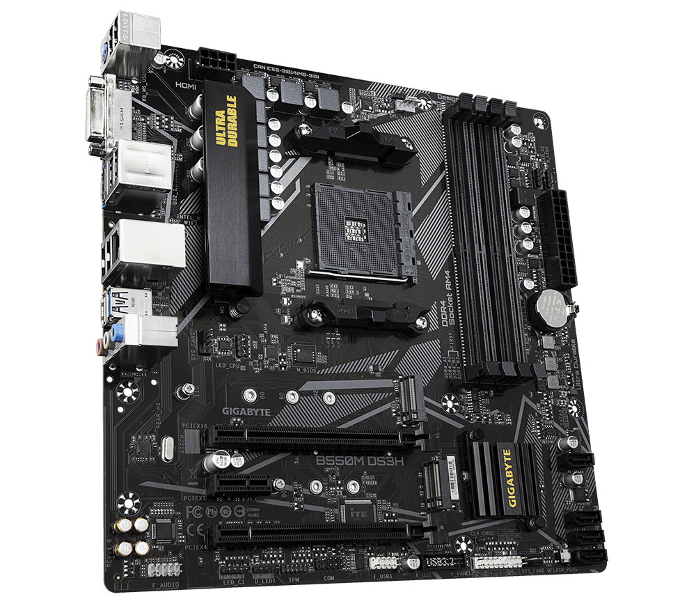 Selected image for Gigabyte B550M DS3H AMD B550 Socket AM4 mikro ATX