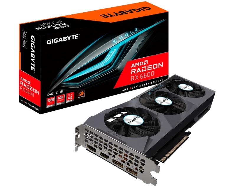 Selected image for GIGABYTE Grafička kartica AMD Radeon RX 6600 EAGLE 8GB GV-R66EAGLE-8GD crna