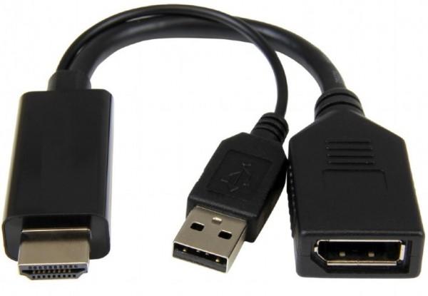 HDMI adapter A-HDMIM-DPF-01 Active 4K crni