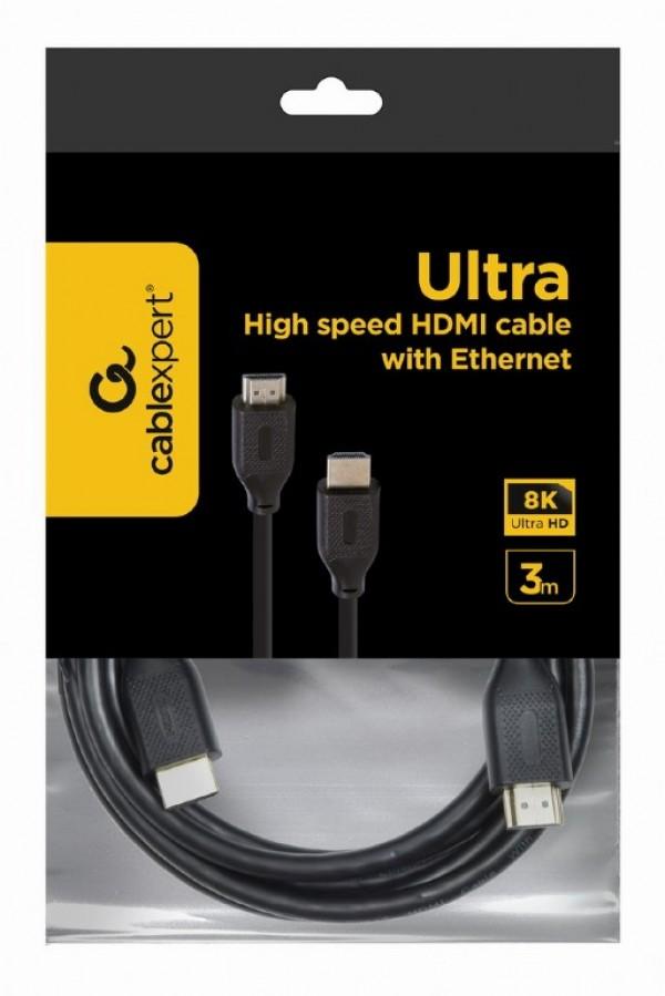 Selected image for HDMI kabl CC-HDMI8K-3M v.2.1 ethernet support UHD/8K TV 3m crni
