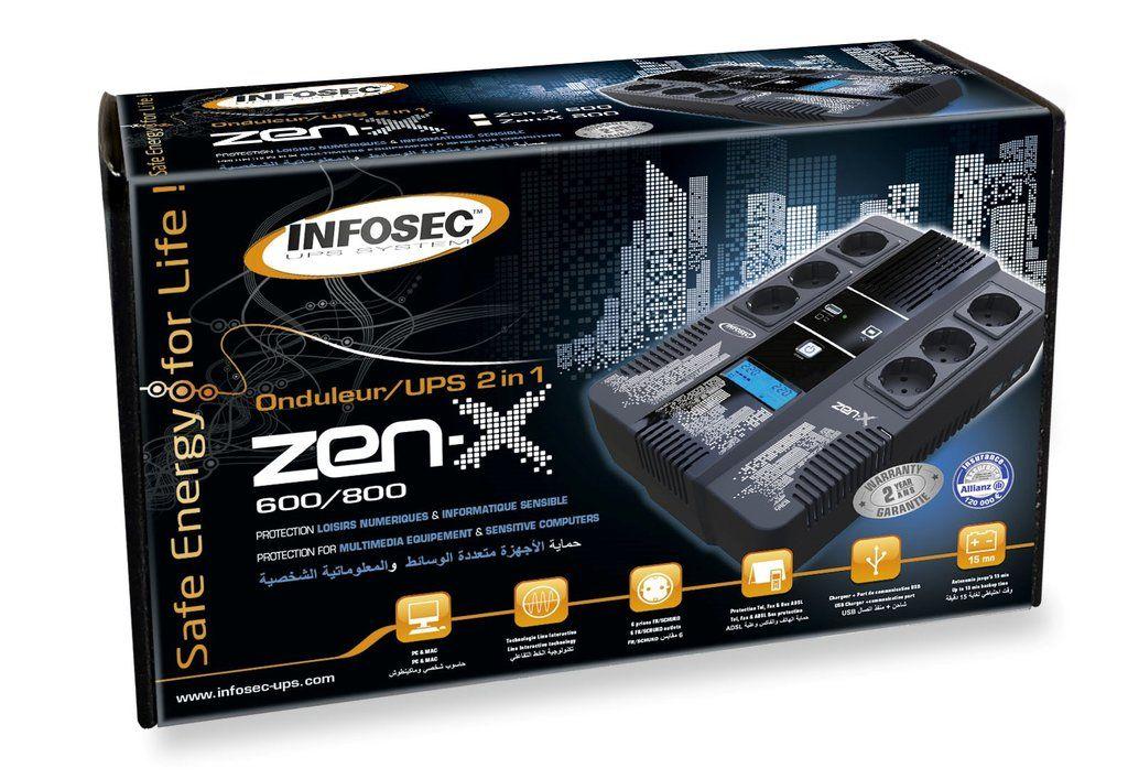INFOSEC COMMUNICATION UPS Zen-X 800 FR/SCHUKO