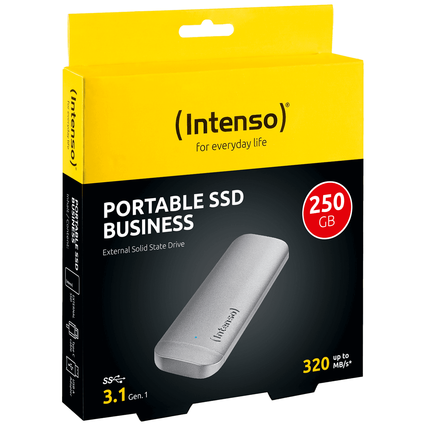 Selected image for INTENSO Eksterni SSD 250GB/Business sivi