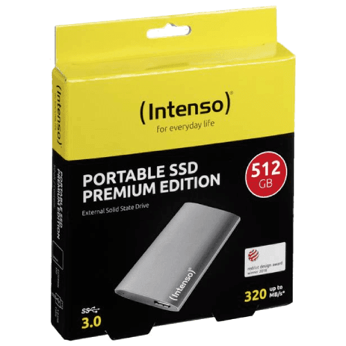 Selected image for INTENSO Eksterni SSD EXT 3.0 512GB 1.8" srebrni