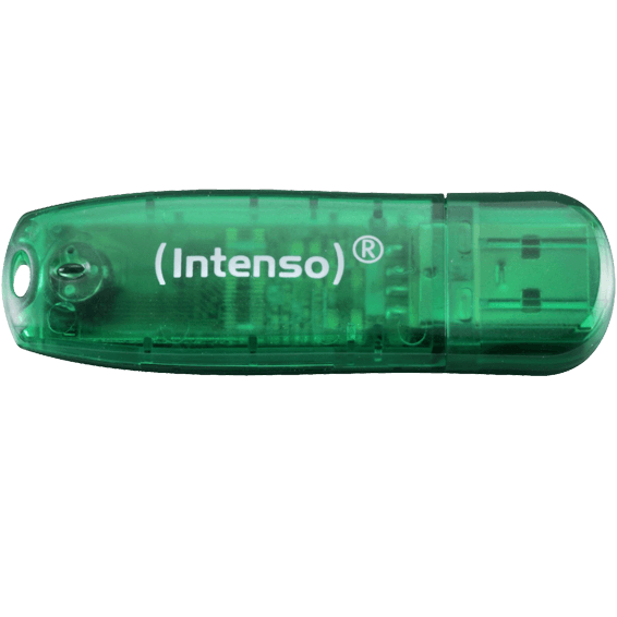 INTENSO USB Flash drive 8GB Hi-Speed USB 2.0 Rainbow Line zeleni