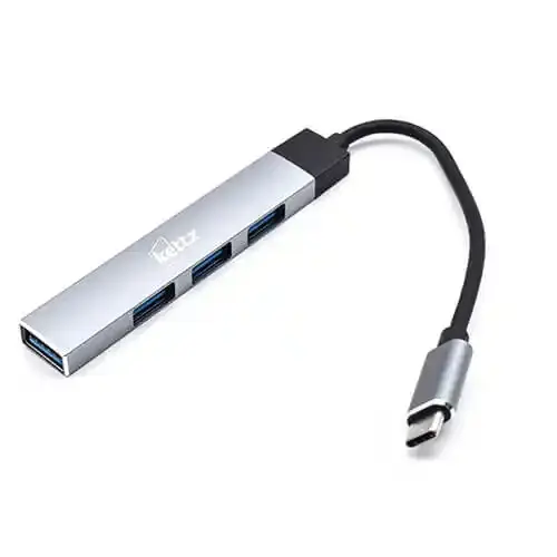 KETTZ USB hub 4 port 3.0 hub-C40 Tip C sivi