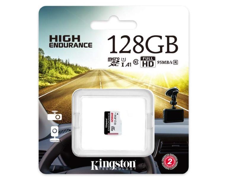KINGSTON Memorijska kartica UHS-I microSDXC 128GB C10 A1 Endurance SDCE/128GB bela