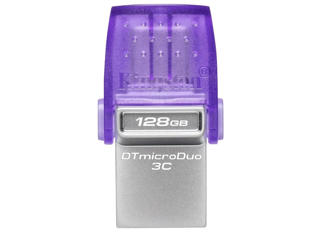 Kingston USB Flash memorija, 128 GB, Ljubičasto-srebrna