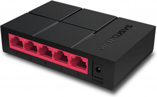 MERCUSYS Switch 5-port MS105G crno-crveni