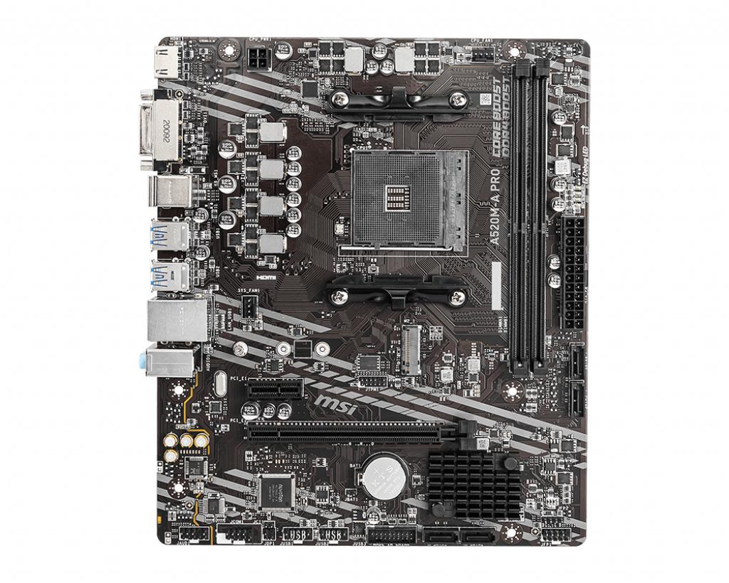 Selected image for MSI A520M-A PRO matična ploča AMD A520 Socket AM4 mikro ATX