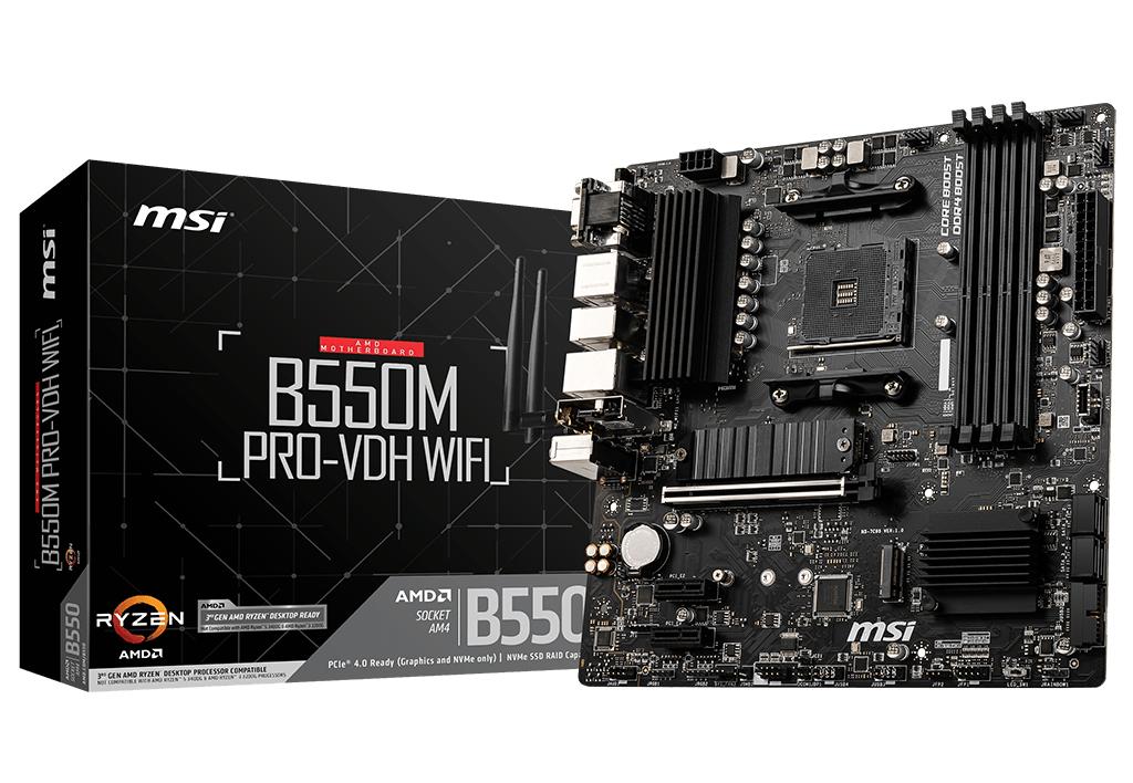MSI B550M PRO-VDH WIFI matična ploča AMD B550 Socket AM4 mikro ATX