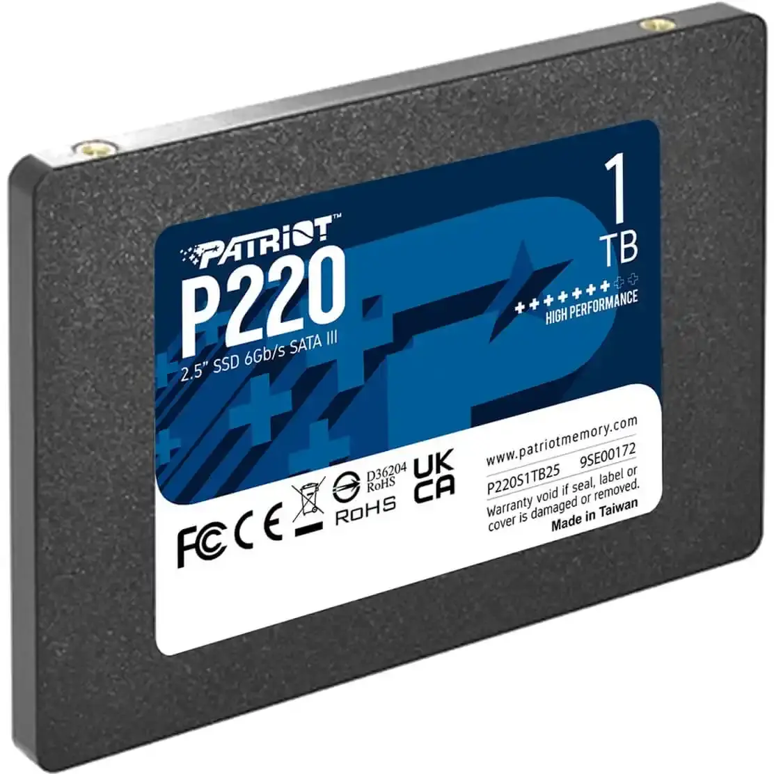 PATRIOT SSD 2.5 SATA3 1TB P220 550MBs/500MBs P220S1TB25 sivi