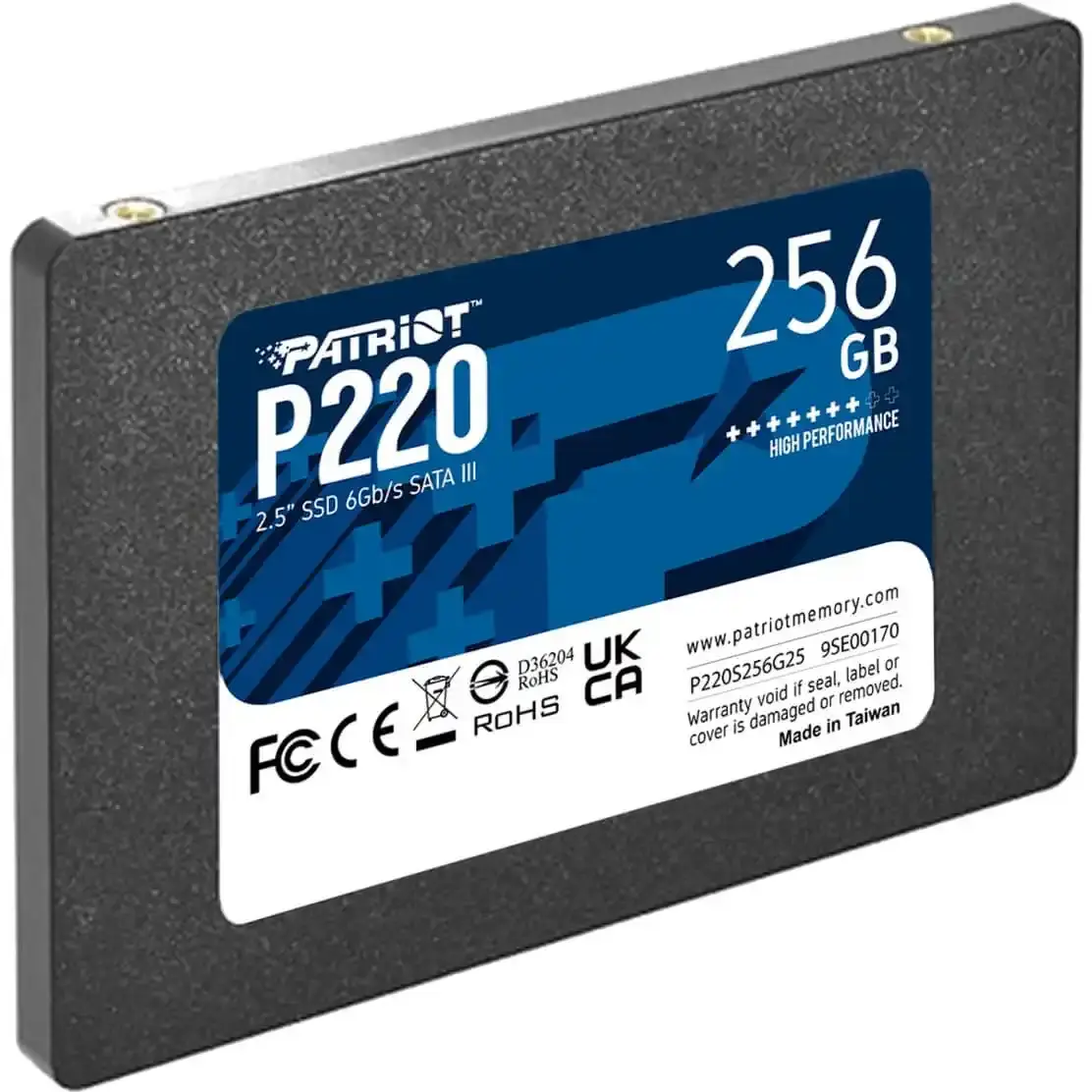 PATRIOT SSD 2.5 SATA3 256GB P220 550MBs/490MBs P220S256G25 sivi