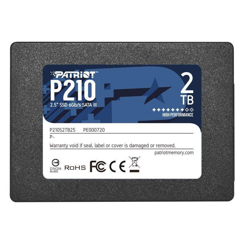 PATRIOT SSD 2.5 SATA3 2TB P210 520MBS/430MBS P210S2TB25