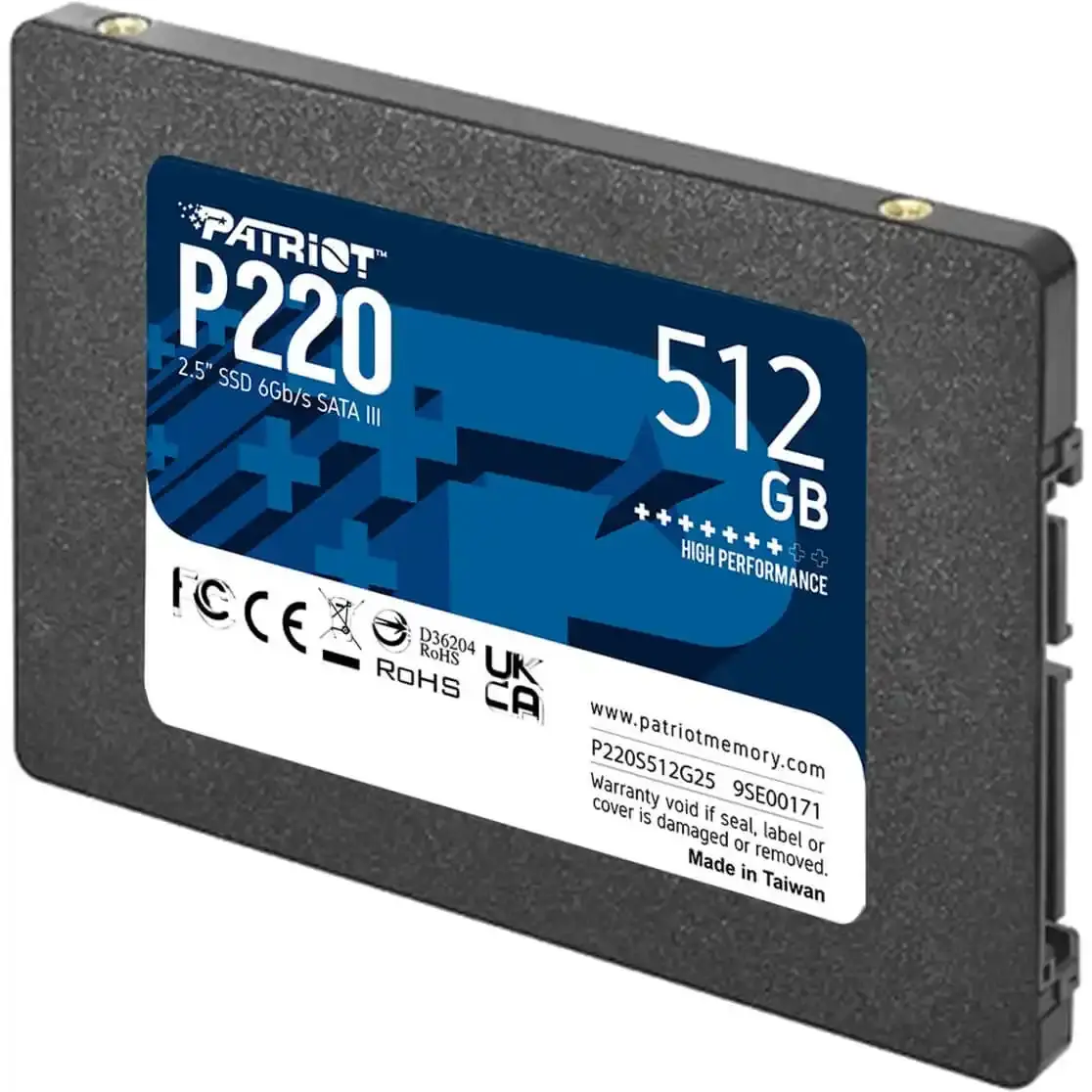Selected image for PATRIOT SSD 2.5 SATA3 512GB P220 550MBs/500MBs P220S512G25 sivi
