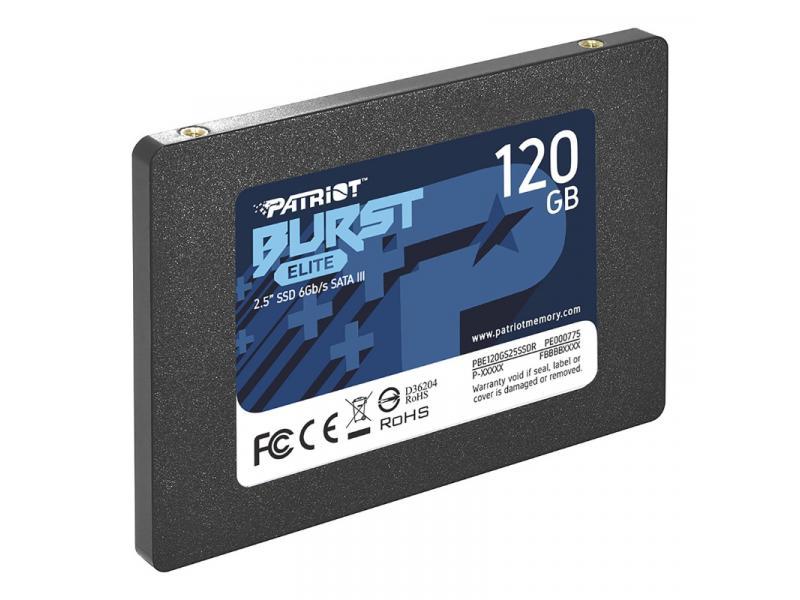 Selected image for PATRIOT SSD 2.5 SATA3 6Gb/s 120GB Burst Elite 450MBs/320MBs PBE120GS25SSDR