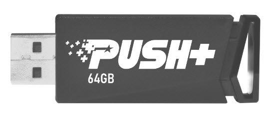 PATRIOT USB Flash 64GB Push + 3.2 Gen 1 crni