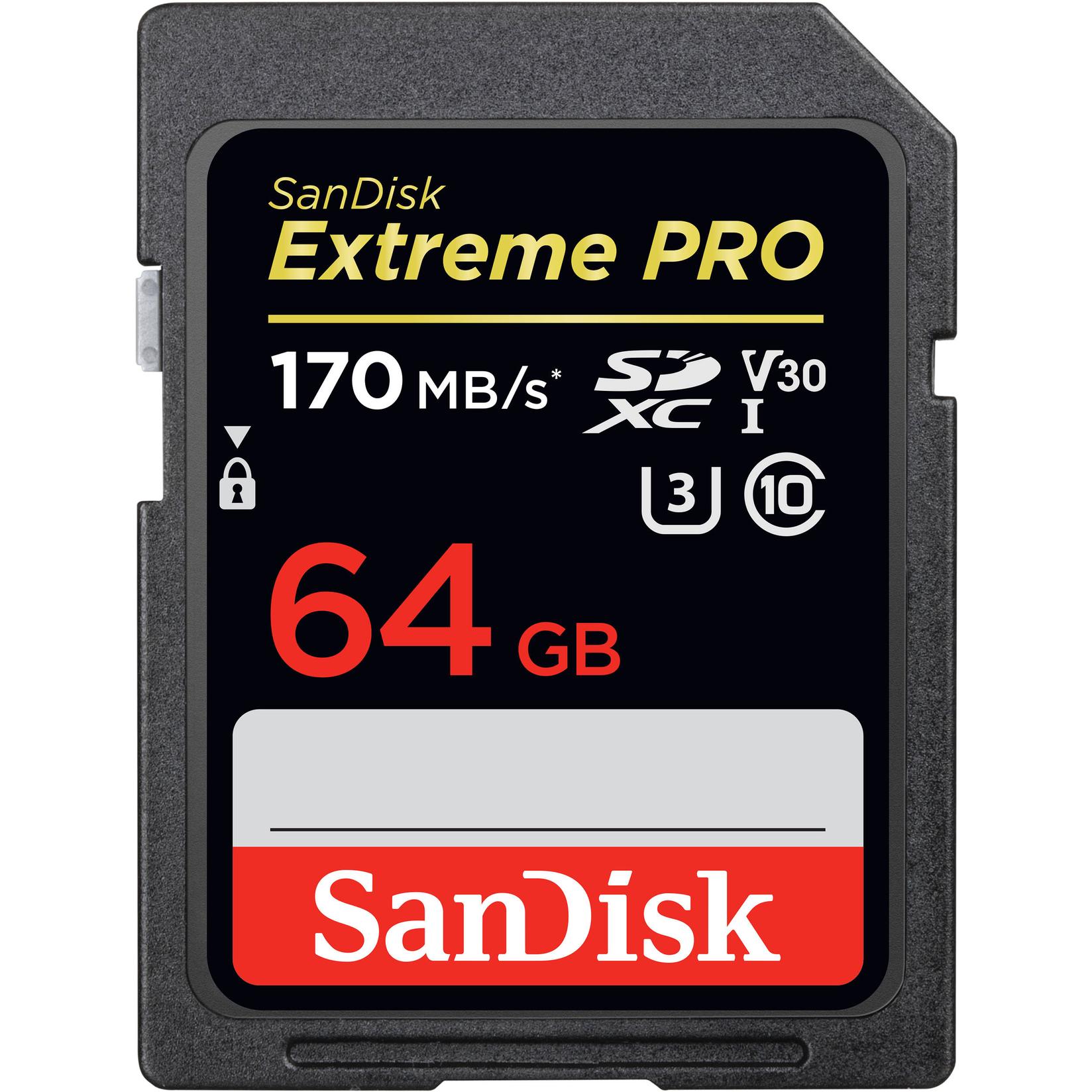 Slike SANDISK Memorijska kartica Extreme Pro 64GB SDXC 170MB/s, UHS-I, Class 10, U3, V30