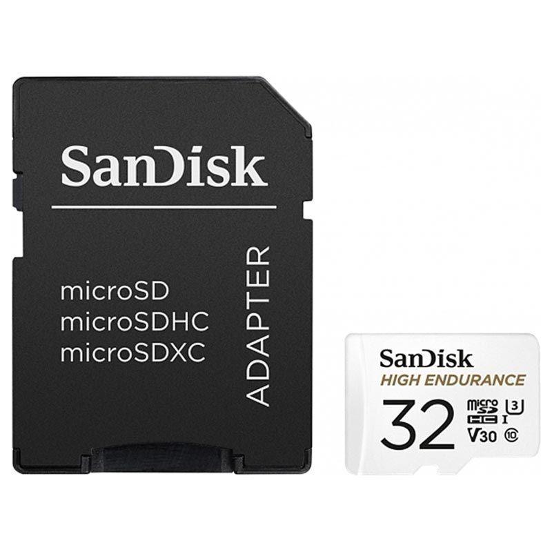 SanDisk High Endurance MicroSDHC Memorijska kartica, 32GB + SD Adapter, Full HD / 4K video, 100/40 MB/s