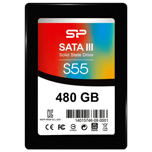 SILICON POWER SSD Slim S55480GB 2.5" SP480GBSS3S55S25 crni