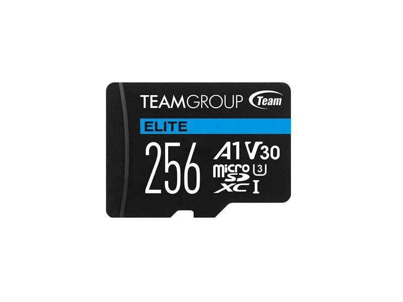TEAM GROUP Micro SDXC 256GB UHS-I ELITE +SD Adapter TEAUSDX256GIV30A103 crni