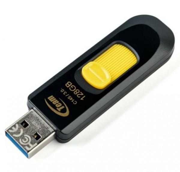 Selected image for TEAM GROUP USB 3.2 Flash 128GB C145 TC1453128GY01 crno-žuti